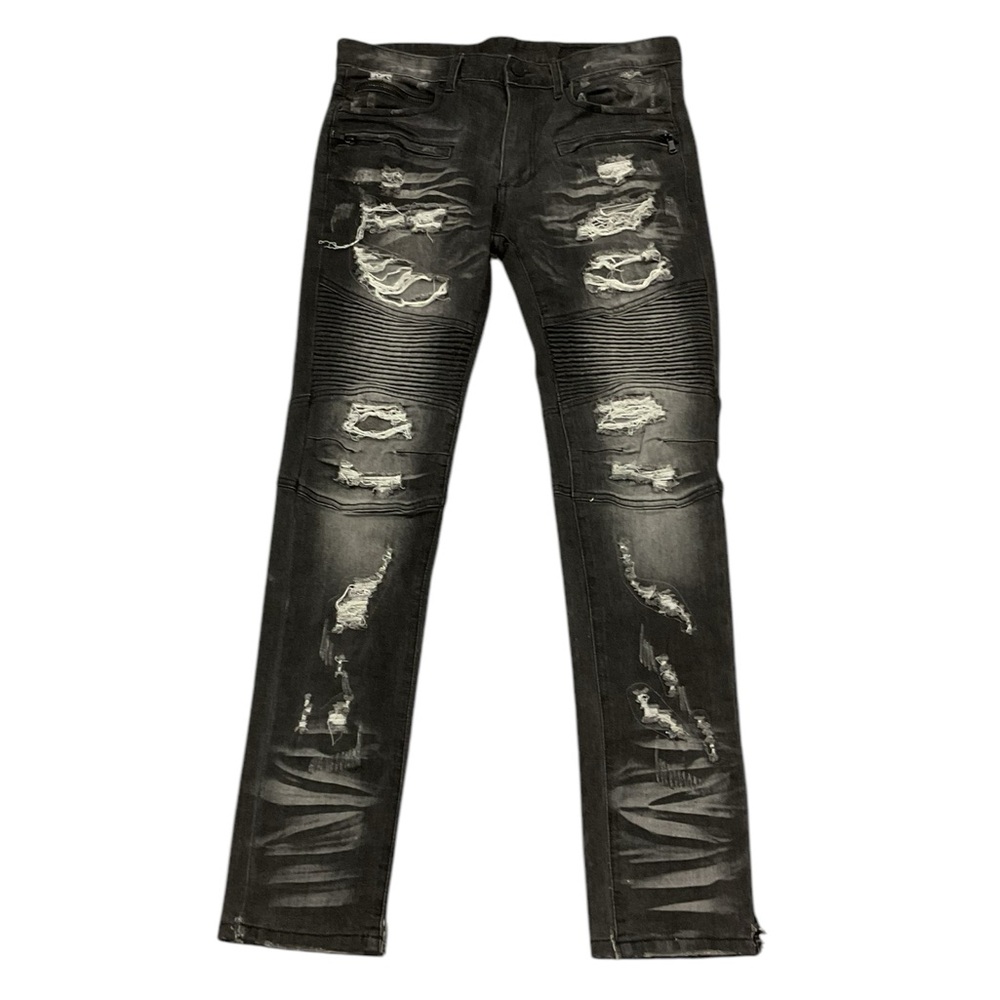 Rockstar Sushi Original Men’s Black Ultra Slim Distressed Jeans